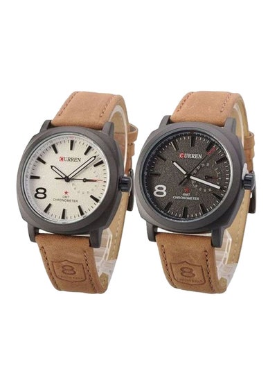 Buy Men's Casual Analog Watch Set 8139 in UAE