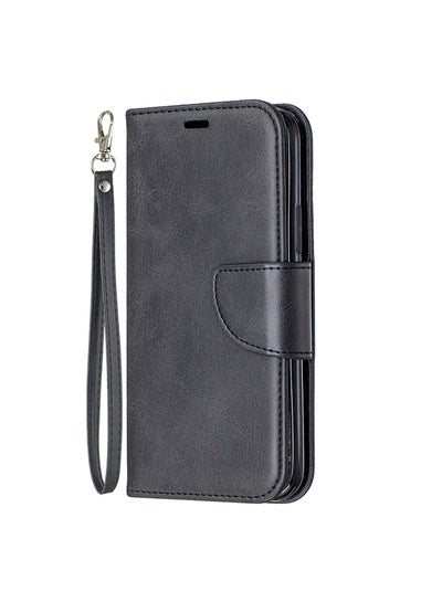 Buy Flip Leather Case with Wallet Card Slot For Apple iPhone 11 Pro Black in Saudi Arabia