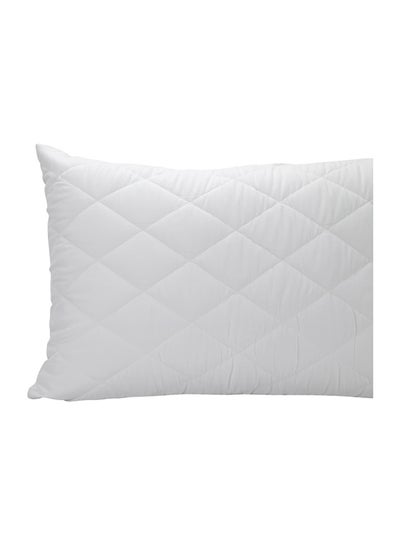 اشتري Micro Fibre Waterproof Pillow Protector cotton White 50x90cm في السعودية