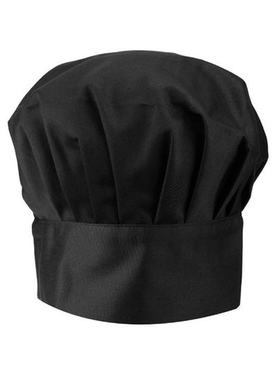 Buy Adjustable Cooking Chef Cap Black 60 x 12centimeter in UAE