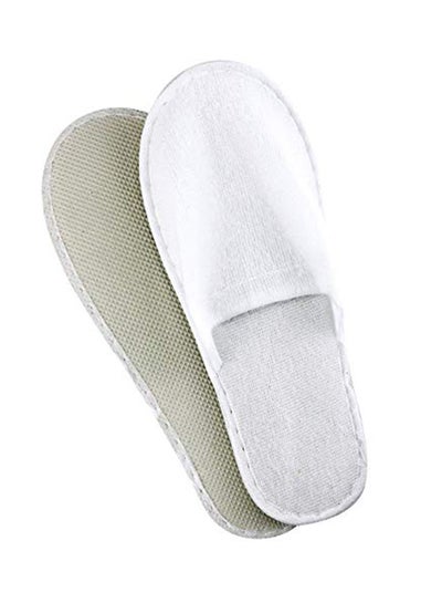Buy 20-Pair Disposable Slippers White 2.8X0.98X2.9inch in Saudi Arabia