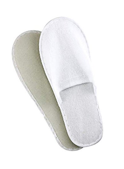 Buy 20-Pair Disposable Slippers White 2.8X0.98X2.9inch in UAE