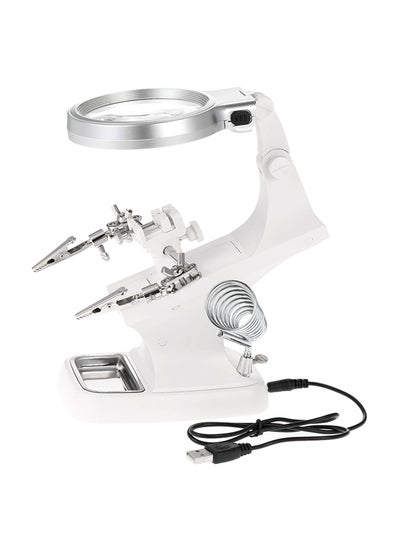 Buy LED Welding And Soldering Repair Magnifying Tool White 20.80x10.00x19.00cm in Saudi Arabia