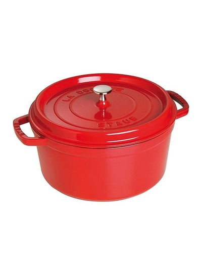 Buy Round Shaped Casserole Dish Cherry 30cm in UAE