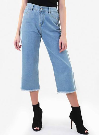 Buy Ankle Denim Jeans Blue in UAE