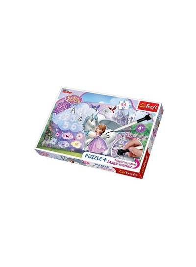 Buy 54-Piece Disney Sofia Puzzle And Magic Marker Set in Egypt
