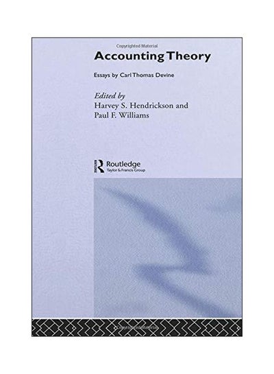 Buy Accounting Theory : Essays by Carl Thomas Devine Paperback English by Harvey S. Hendrickson - 29 June 2012 in Egypt