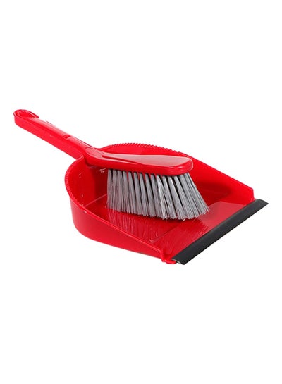 Buy One Click Series Dustpan And Cleaning Brush Assorted in Saudi Arabia