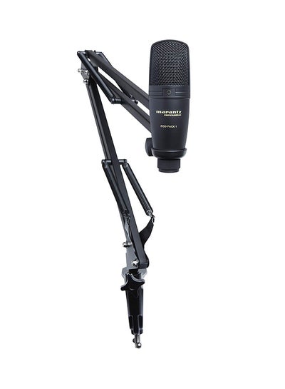 Buy Pod Pack 1 - USB Microphone with Broadcast Stand and Cable PODPACK1 Black in UAE