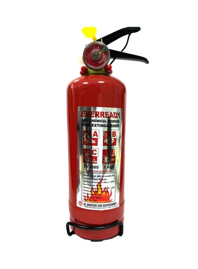 Buy Commercial Portable Dry Chemical Powder Fire Extinguisher Red 1kg in UAE