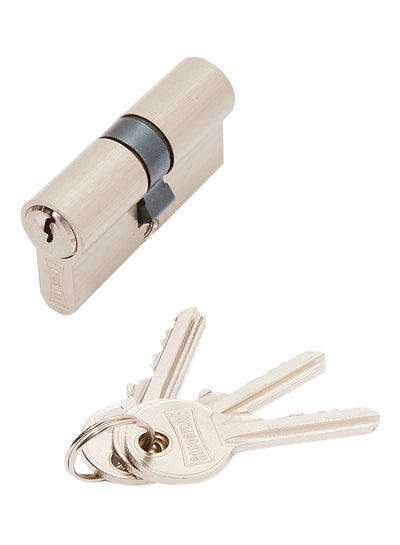 اشتري Cylinderical Door Lock With 3 Brass Keys بيج / أسود 6 X 1 X 3.5 سنتيمتر في الامارات