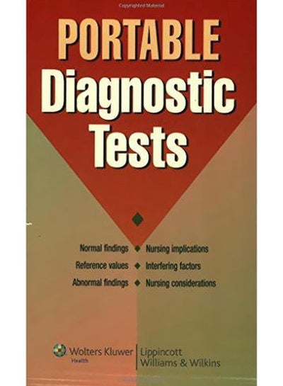 Buy Portable Diagnostic Tests Paperback English by Sid Karpoff - 39234 in Egypt