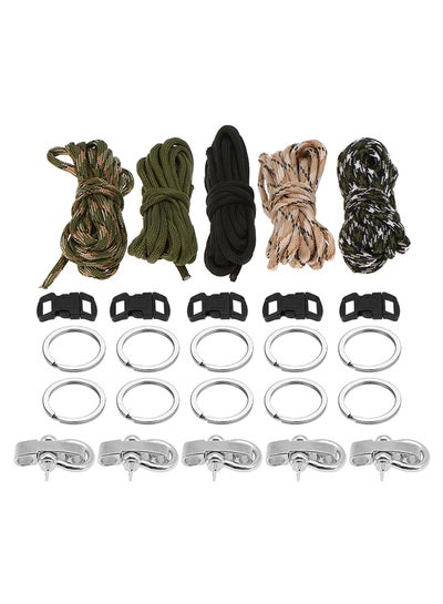 Buy 25-Piece Survival Paracord Combo Crafting Kit in UAE