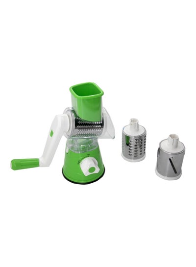 Buy Tabletop Drum Grater White/Green/Silver in Saudi Arabia