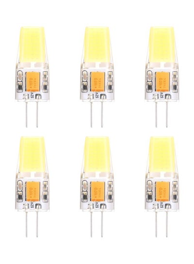 Buy Pack Of 6 COB SMD Halogen Bulb White 13.4x7.8x2.5cm in UAE