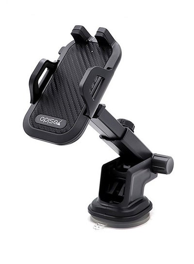 Buy Mobile Phone Holder Car Mount Black in UAE