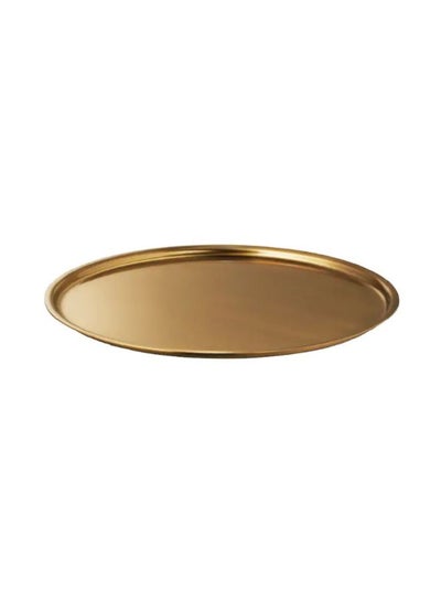 Buy Oval Candle Dish Gold 22cm in UAE