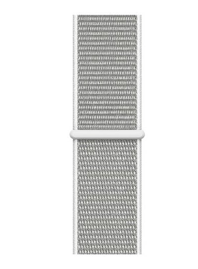 Buy Nylon Replacement Band For Apple Watch Series 1/2/3/4/5 Seashell Silver in UAE