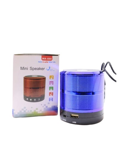 Buy Mini Wireless Bluetooth Speaker Blue/Black in Saudi Arabia