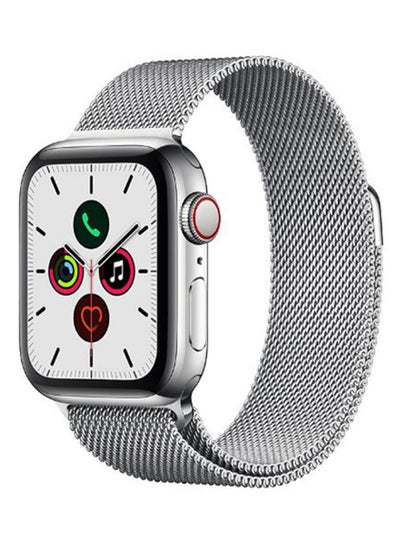 Buy Replacement Band For Apple iWatch Series 5/4/3/2/1 42-44mm Silver in UAE