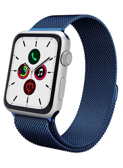 Buy Replacement Band For Apple iWatch Series 5/4/3/2/1 38-40mm Blue in UAE