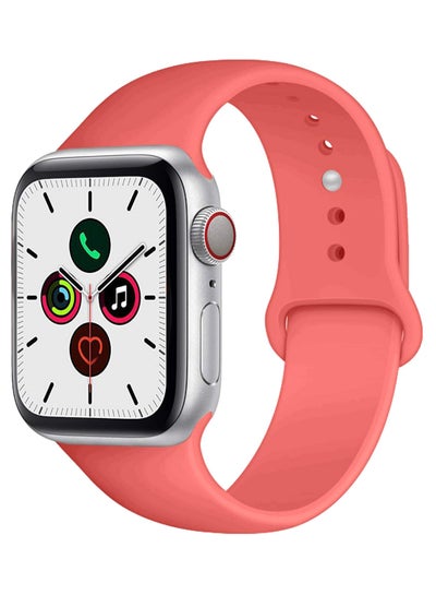 Buy Replacement Band For Apple iWatch Series 5/4/3/2/1 42-44mm Pink in UAE