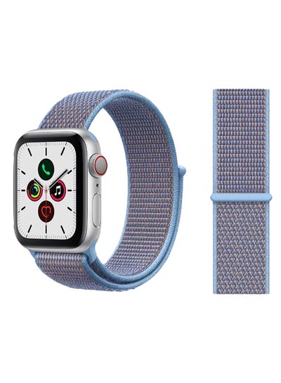 Buy Replacement Band For Apple iWatch Series 5/4/3/2/1 42-44mm Cerulean in UAE