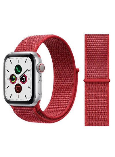 Buy Replacement Band For Apple iWatch Series 5/4/3/2/1 42-44mm Red in UAE