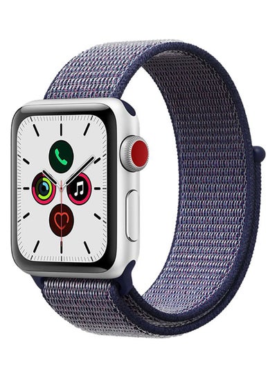 Buy Replacement Band For Apple iWatch Series 5/4/3/2/1 42-44mm Midnight Blue in UAE