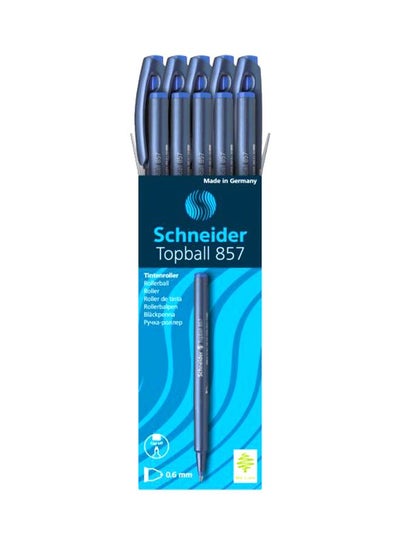 Buy 10-Piece Topball 857 Pen Blue in Saudi Arabia