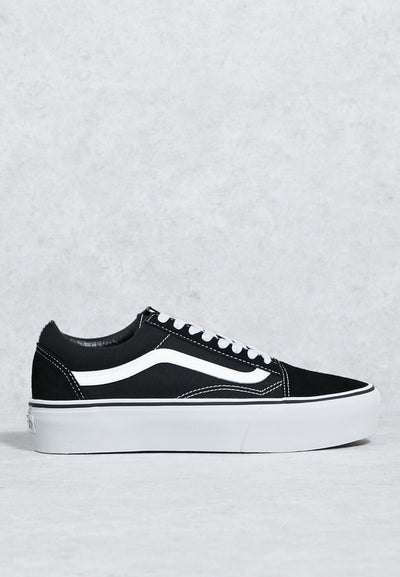 Buy Old Skool Platform Low Top Sneakers Black in UAE