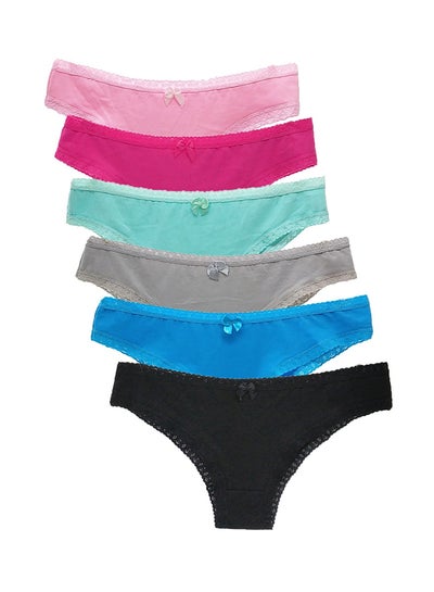 Buy 6-Piece Comfy Brief Set Multicolour in Saudi Arabia