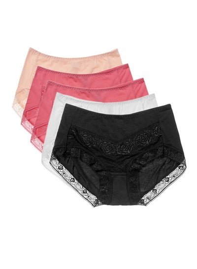 اشتري 5-Piece Comfy Brief Set Multicolour في السعودية