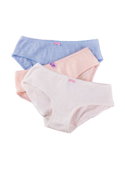 Buy 3-Piece Comfy Elastic Briefs Multicolour in Saudi Arabia