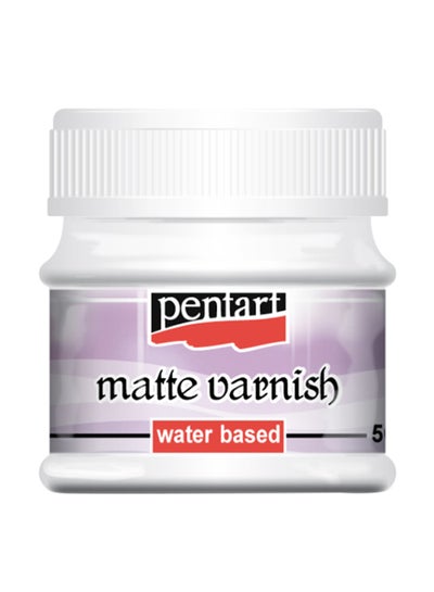 Buy Matte Varnish Water Based Clear 50ml in UAE