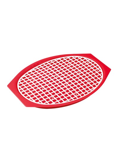 Buy Defrost Tray Red/White 23 x 19.5 x 2centimeter in UAE
