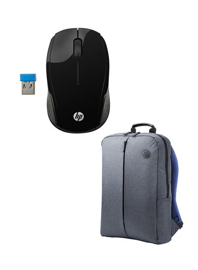 Buy Wireless Mouse + Backpack Black/Grey in Egypt