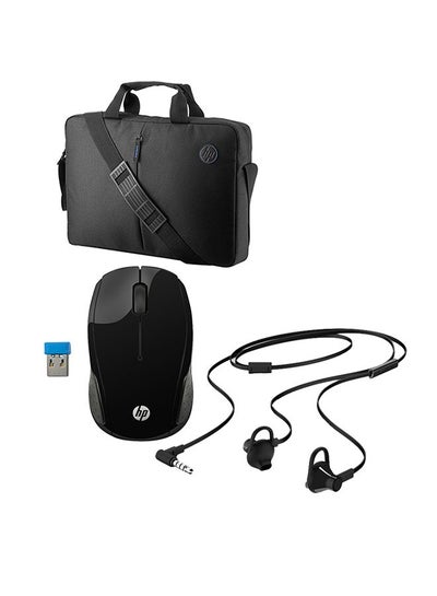 Buy In-Ear Headset + Wireless Mouse + Laptop Bag Black/Grey in Egypt