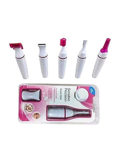 Buy Sensitive Precision Beauty Styler Hair Epilator Kit White/Pink in Egypt