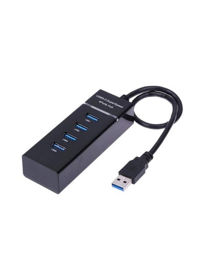 اشتري 4 Port USB Hub Black في السعودية