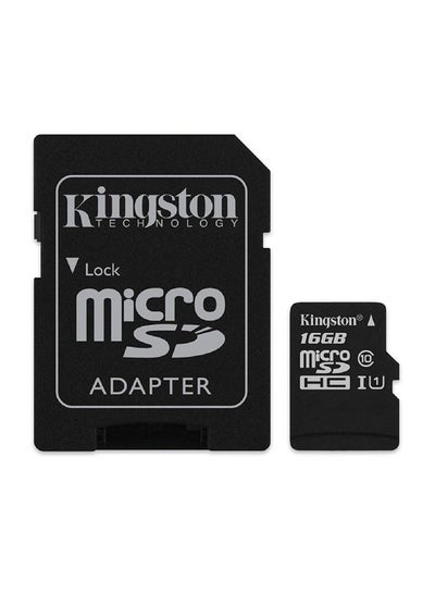 Buy Micro SDHC Canvas Select Class 10 16GB Memory Card With SD Adapter Black in Egypt
