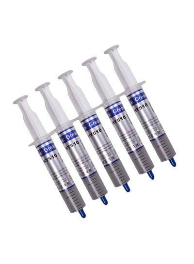 Buy 5-Piece Computer Heatsink Thermal Paste Grey in Egypt