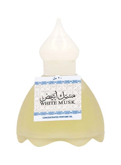 اشتري عطر مسك أبيض بكرة دوارة 20مل في الامارات