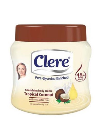 Buy Clere Nourishing Body Crème Tropical Coconut 500ml in Saudi Arabia