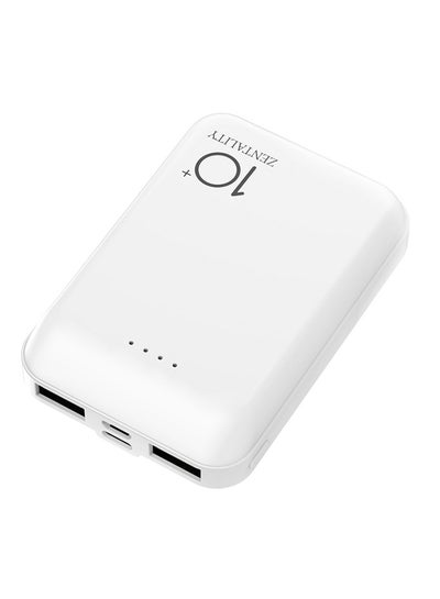 Buy 10000.0 mAh Mini Power Bank White in Saudi Arabia