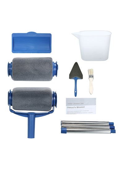 Buy Paint Roller Set With Sticks Blue 10.00x23.00x0.822cm in Saudi Arabia