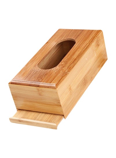 Buy Wooden Napkin Holder Brown 16x12centimeter in UAE