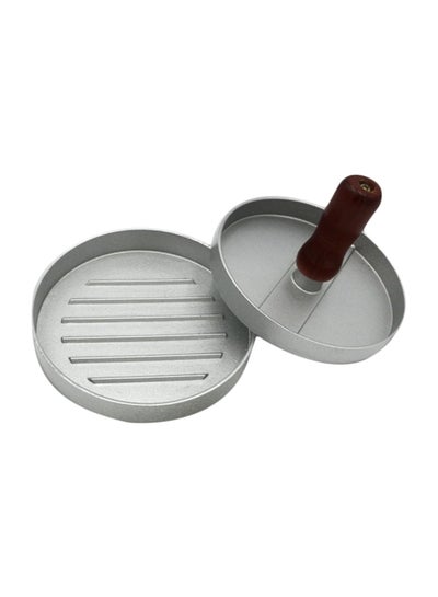 Buy Aluminum Patty Maker Silver/Brown in UAE