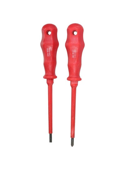 Buy 2-Piece Flat Head Screwdriver Set in Saudi Arabia