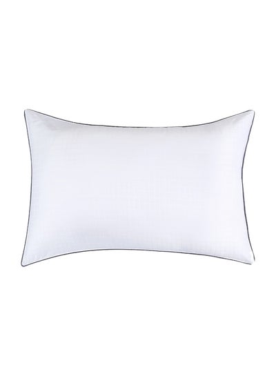 Buy Solid Design Oxford Pillow Cotton White 50x75cm in Saudi Arabia